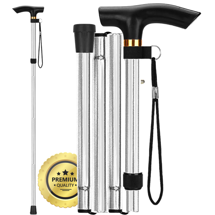 Bâton Orthopédique pour Marcher Extensible | Argenté
