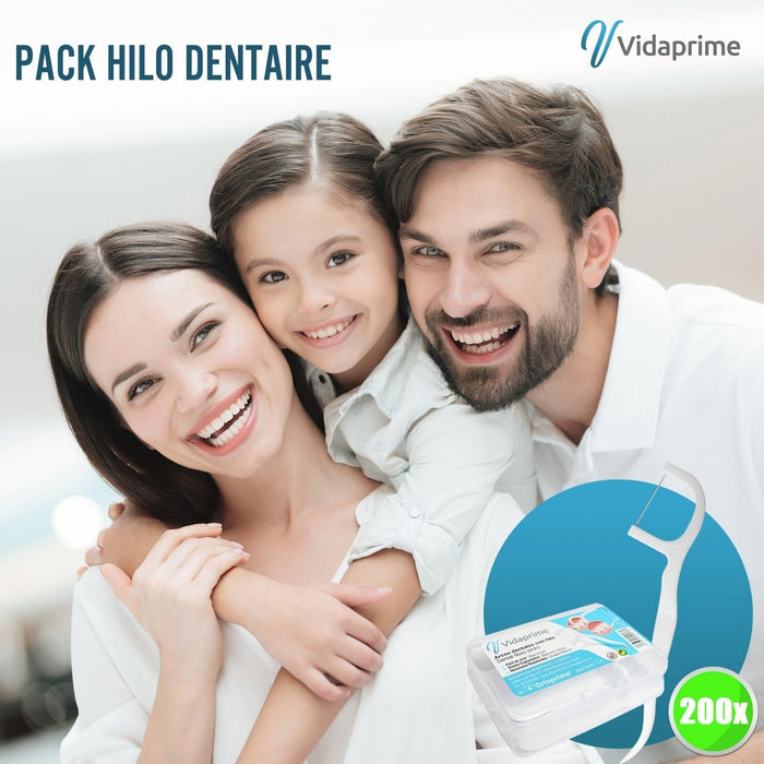 Fil Dentaire avec Manche PREMIUM  | Pack 200