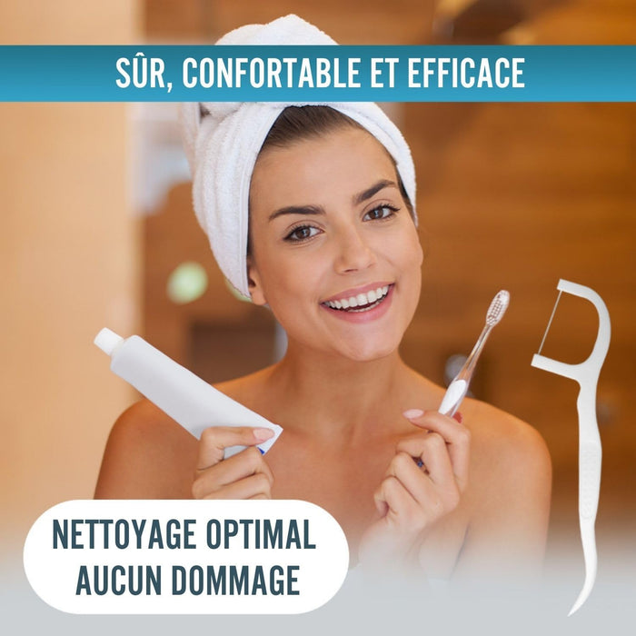 Fil Dentaire avec Manche PREMIUM  | Pack 200