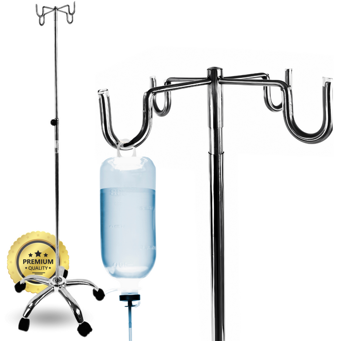 Porte-Perfusion Hospitalier Portable Professionnel et Domestique