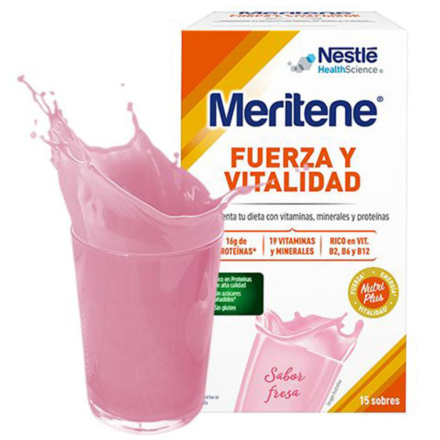 Meritene Boisson Multivitaminée à 4 Saveurs | 15 Sachets