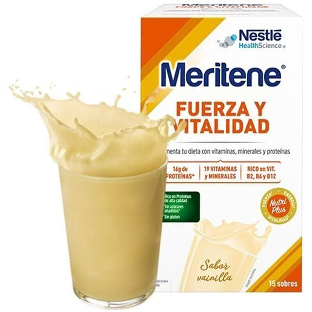 Meritene Boisson Multivitaminée à 4 Saveurs | 15 Sachets