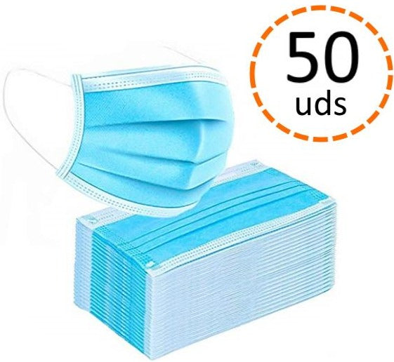 Masque Chirurgical à Trois Couches | 50 Unités