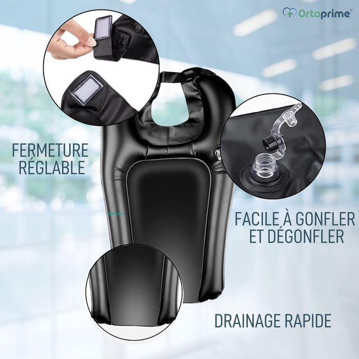 Lavabo Portable Ergonomique Gonflable | Confortable et Sécurisé