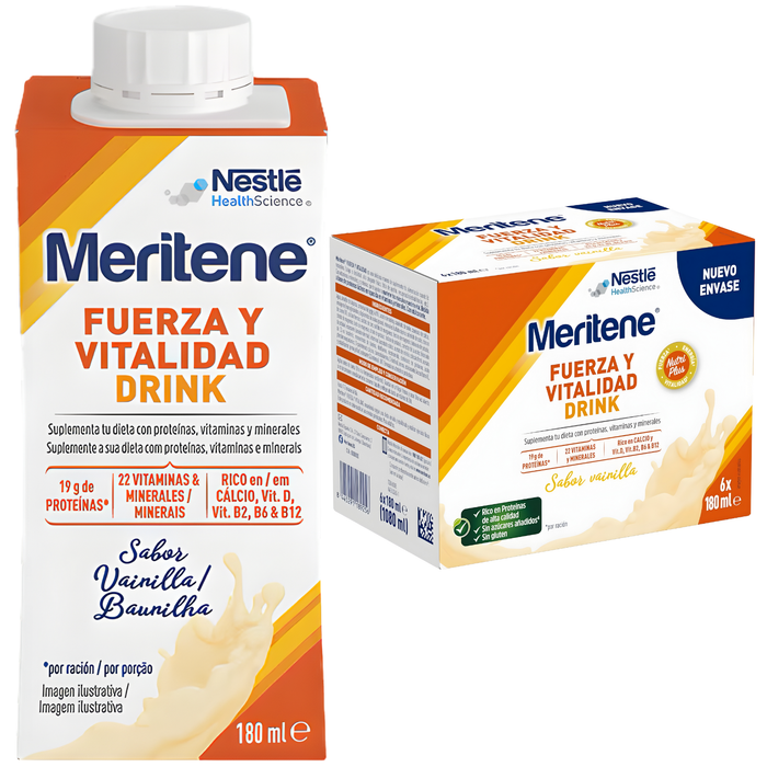 Meritene Pack 6 Bouteilles Complément Alimentaire | 2 Saveurs