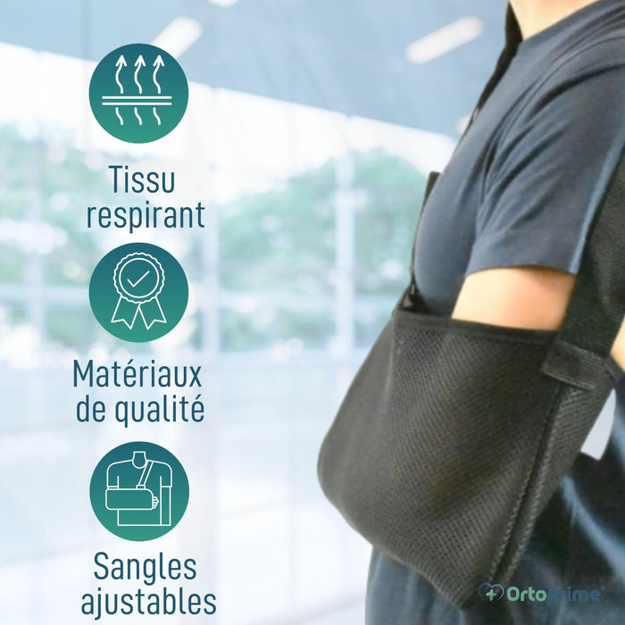 Écharpe d'épaule Respirante avec Sangle Réglable | Bilatérale