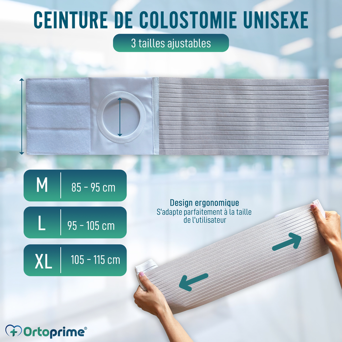 Ceinture post-opératoire Thermorégulatrice pour Colostomie | 3 Tailles