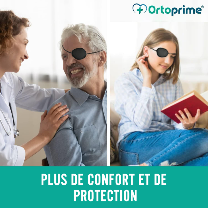 Patchs pour les Yeux avec Bande Réglable | Pack de deux Unités