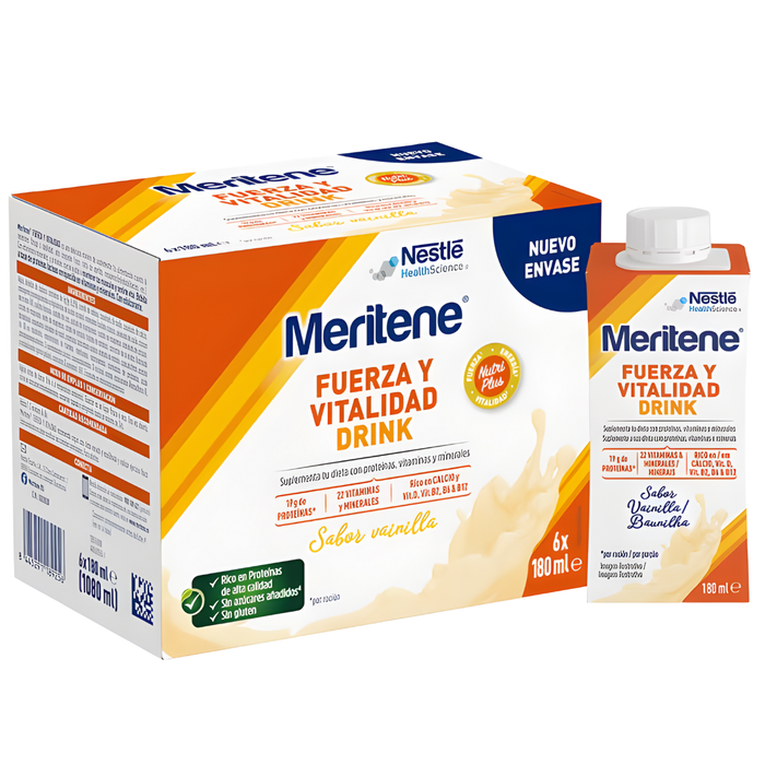 Meritene Pack 6 Bouteilles Complément Alimentaire | 2 Saveurs