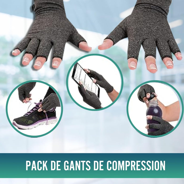 Pack de Gants de Compression Arthrite et Arthrose