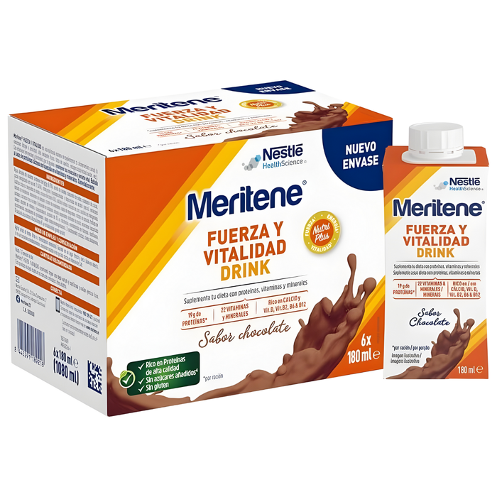 Meritene Pack 6 Bouteilles Complément Alimentaire | 2 Saveurs
