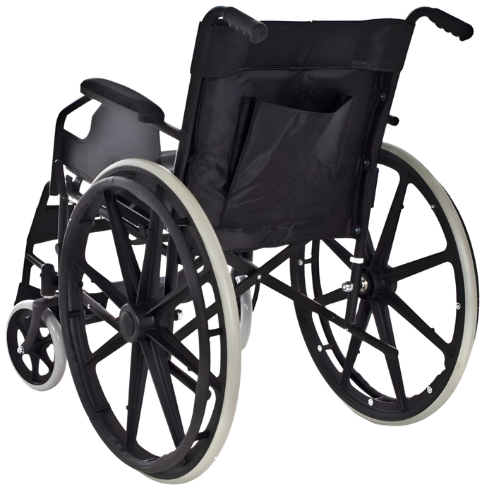 Fauteuil Roulant Pliable en Acier Autopropulsée Care+