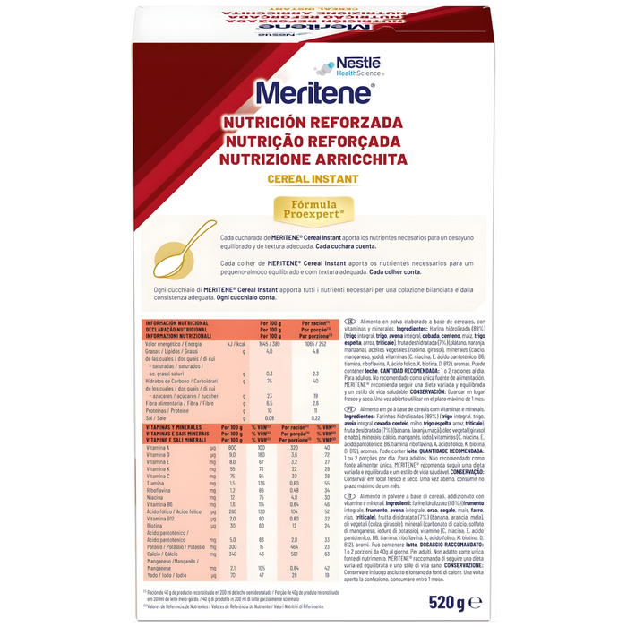 Meritene Céréales avec Protéines pour 13 portions | Multifruits