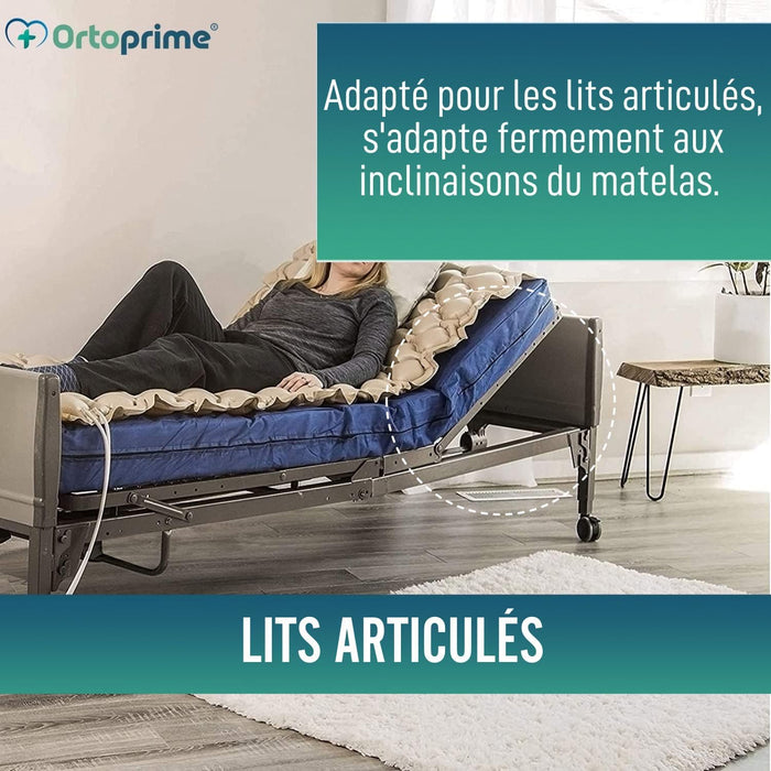 Matelas anti-escarres avec Compresseur et Cellules d'air Alternantes