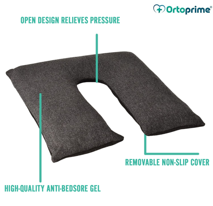 Coussin Antiescarres en Forme de Fer à Cheval avec Gel Liquide