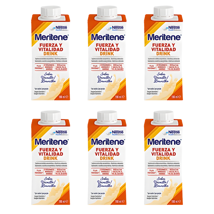 Meritene Pack 6 Bouteilles Complément Alimentaire | 2 Saveurs