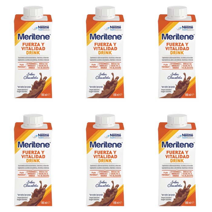 Meritene Pack 6 Bouteilles Complément Alimentaire | 2 Saveurs