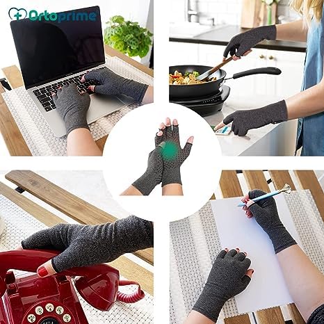 AovYoo Gants De Compression En Cuivre Pour Arthrose - Soulagement Douleurs Mains, Poignets Et Canal Carpien (Taille S)
