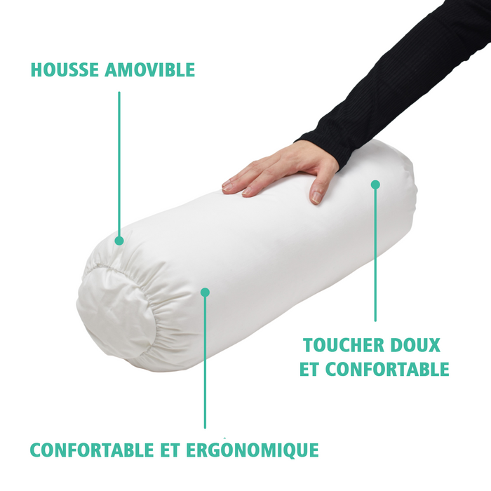 Coussin Cervical Cylindrique | Soulagement et Bien-être