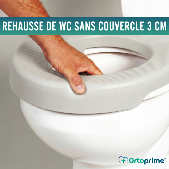 Rehausseur de WC Souple 3 cm Gris