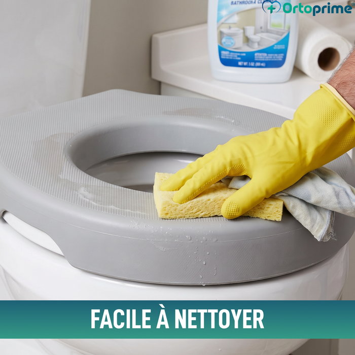 Rehausseur de WC Souple 3 cm Gris