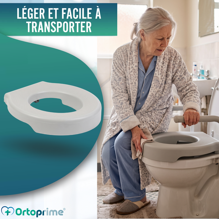 Rehausseur de WC Souple 3 cm Gris