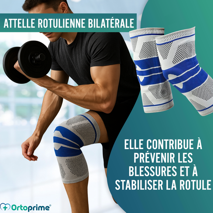 Genouillère Réglable pour Menisque et Ligament Protecteur de Rotule