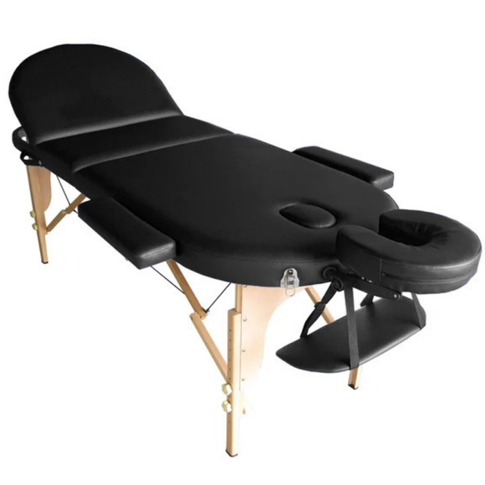 Table de Massage Professionnelle pour Kinésithérapie Pliante en Bois 3 Plans