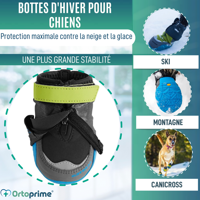 Botte d’Hiver Haute pour Chiens | Semelle Antidérapante