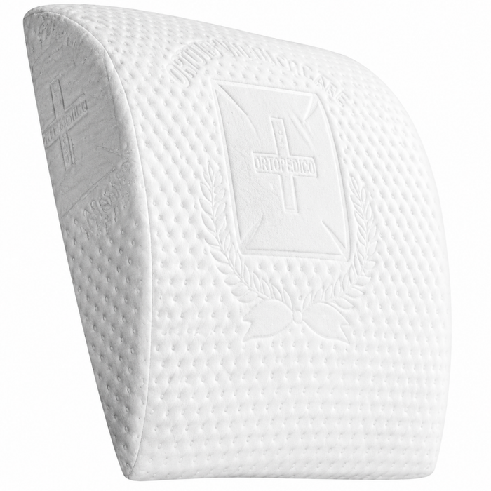Coussin Lombaire en Mousse Viscoélastique | Blanc
