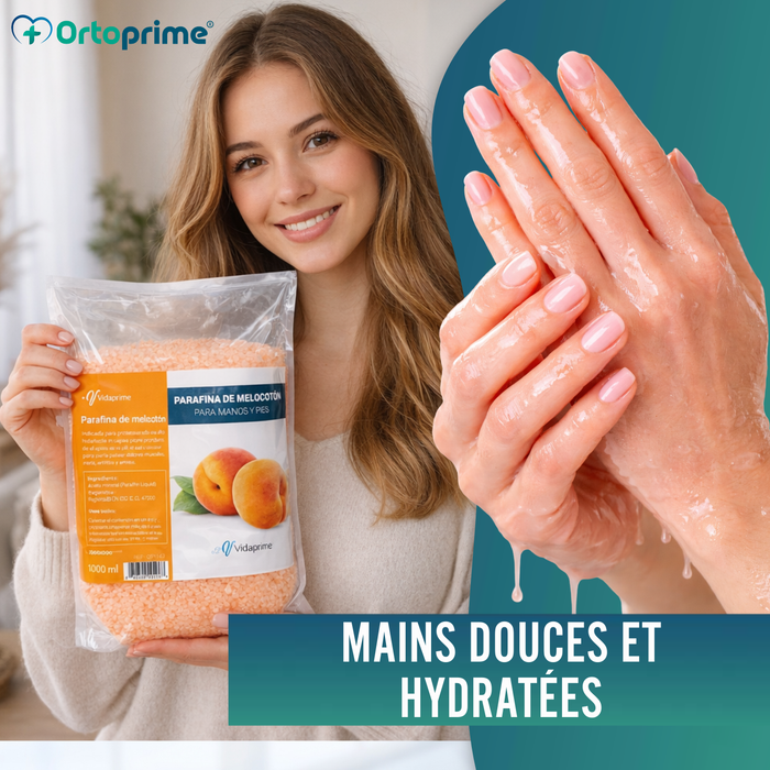Pack de Paraffine pour la Rééducation des Mains et des Pieds 3000ml | Pêche