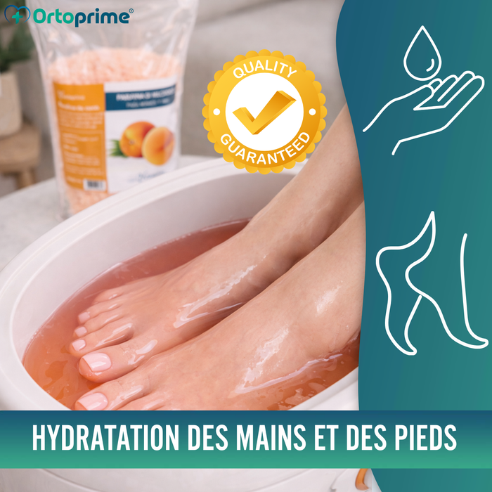 Pack de Paraffine pour la Rééducation des Mains et des Pieds 3000ml | Pêche