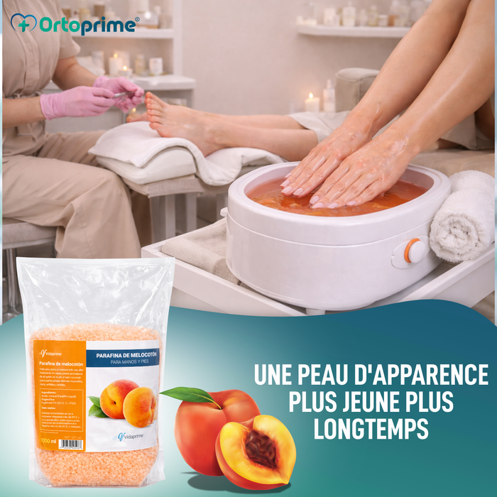Pack de Paraffine pour la Rééducation des Mains et des Pieds 3000ml | Pêche