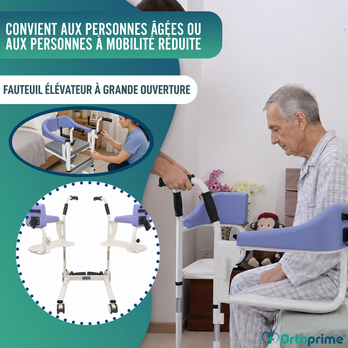 Chaise de Transfert 3 en 1 | Chaise WC Réglable