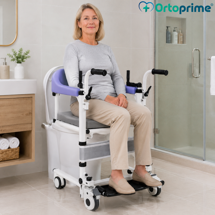 Chaise de Transfert 3 en 1 | Chaise WC Réglable