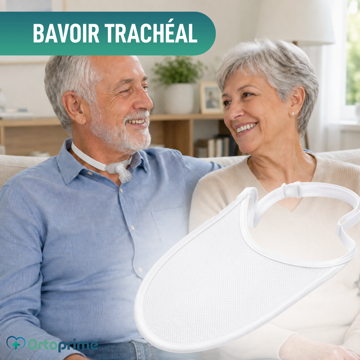 Bavoir Hygiénique Spécial Trachéotomie | Boîte de 10 unités
