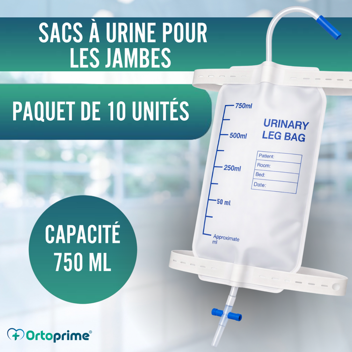 Poche Urinaire de Jambe | Collecteur Urinaire Jetable