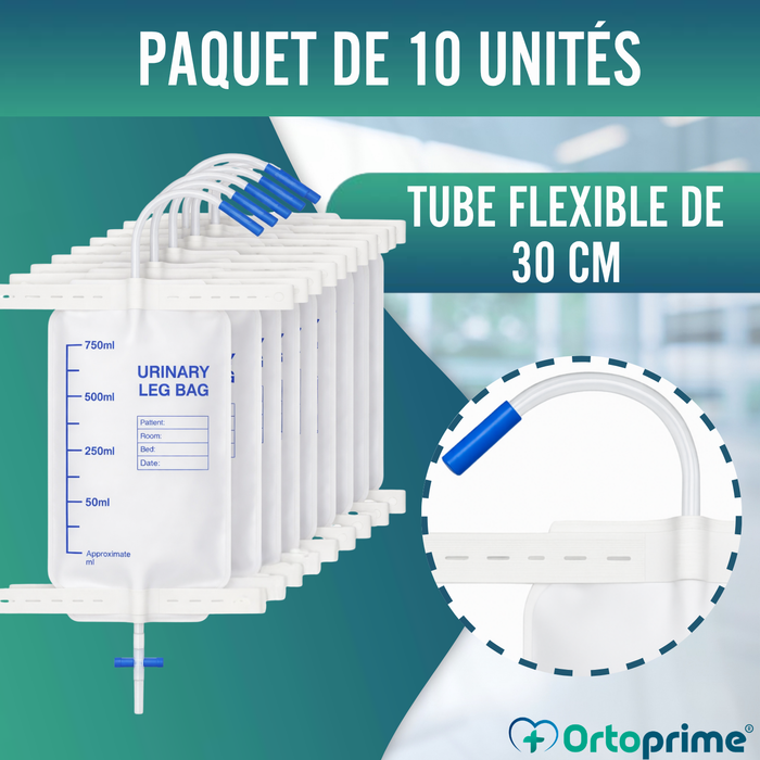 Poche Urinaire de Jambe | Collecteur Urinaire Jetable