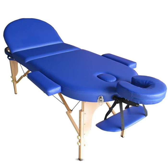 Table de Massage Professionnelle pour Kinésithérapie Pliante en Bois 3 Plans