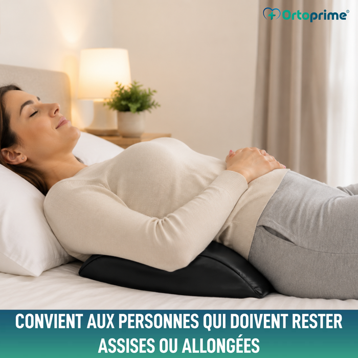 Coussin Lombaire en Mousse Viscoélastique | Noir