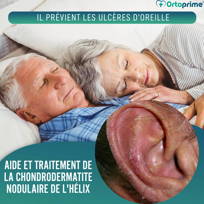 Coussin Anti-Escarres Oreille avec Ouverture Réglable