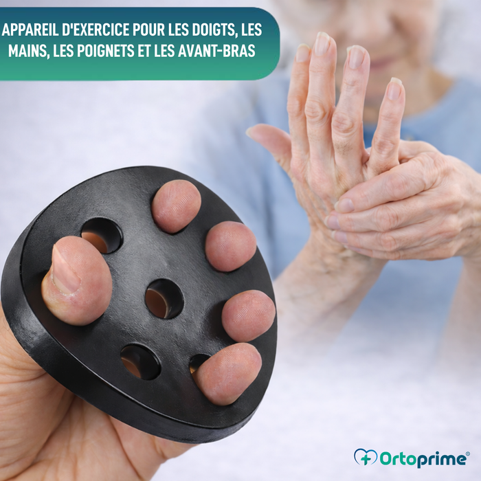 Exerciceur extenseur en silicone pour les doigts | 4 niveaux de résistance