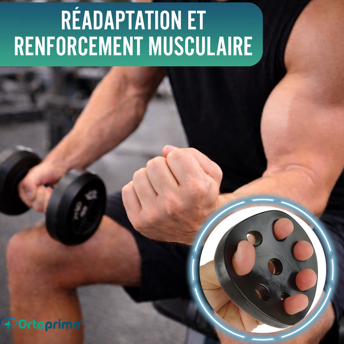 Exerciceur extenseur en silicone pour les doigts | 4 niveaux de résistance