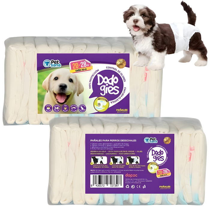 Couches Canines pour Femelles et Chiots | Haute Absorption