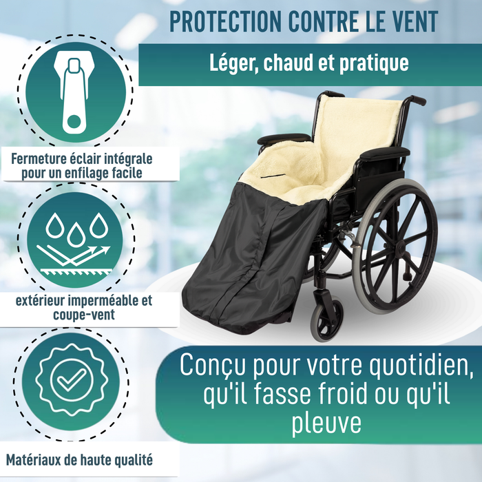 Couverture Thermique pour Fauteuil Roulant | Couverture Imperméable