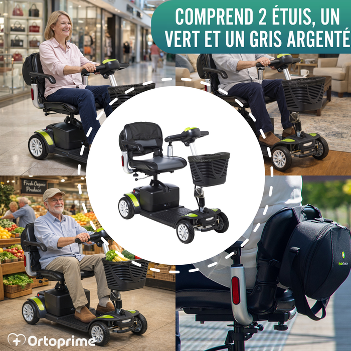 Scooter Électrique Compact avec Sac Arrière