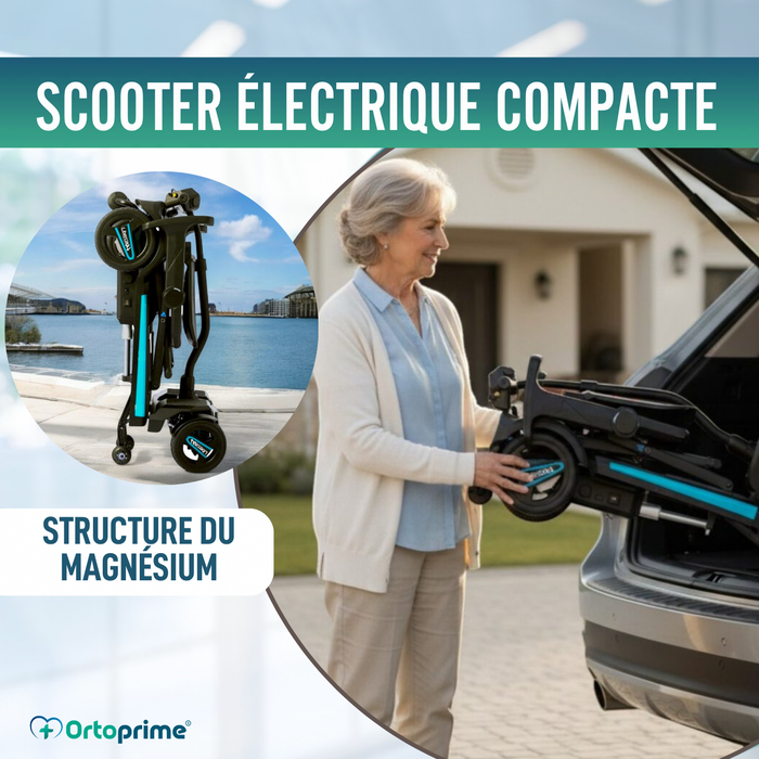 Scooter Électrique Compacte Transportable | Pliage Électrique