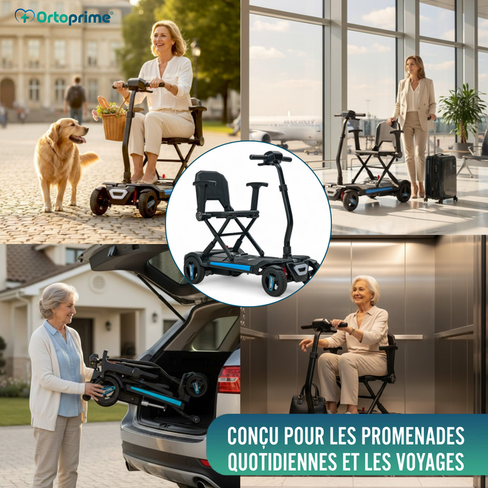 Scooter Électrique Compacte Transportable | Pliage Électrique
