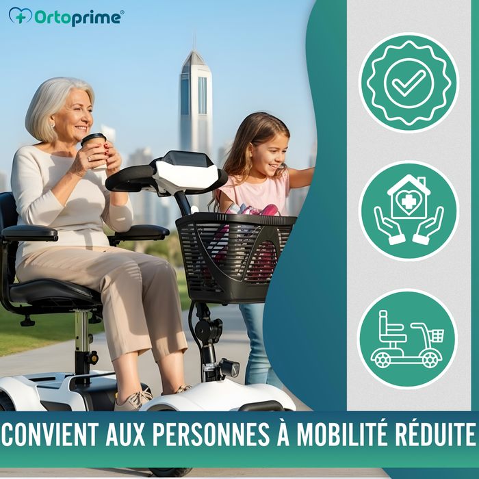 Scooter Électrique Intelligent avec NFC | 4 Roues