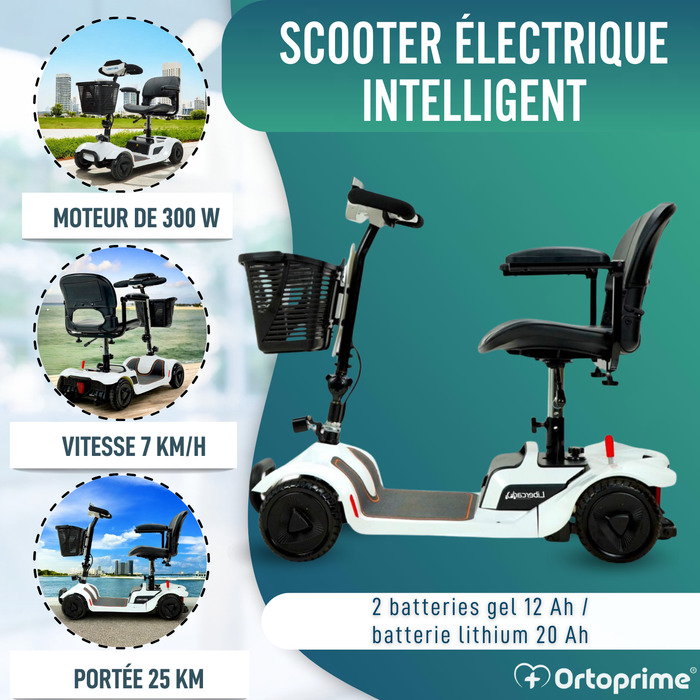 Scooter Électrique Intelligent avec NFC | 4 Roues